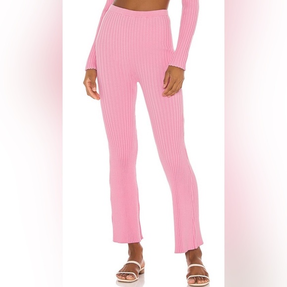 CALLAHAN x REVOLVE High Waist knit pull on pants in Bubblegum Pink - Picture 1 of 6